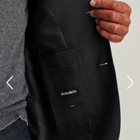 Bonobos jetsetter charcoal suit jacket - Picture 4 of 8